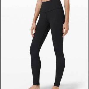 Lululemon wunder under leggings, high rise Sz 4